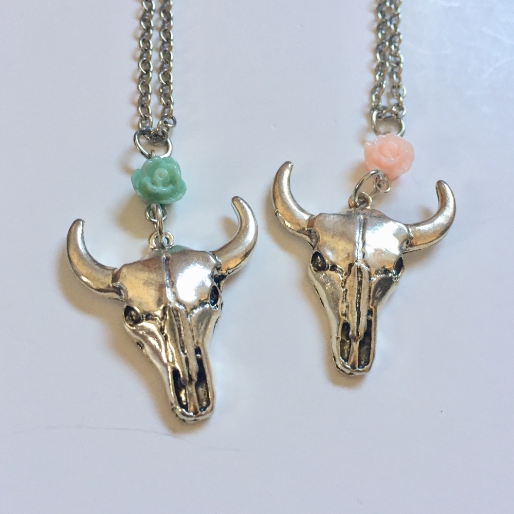 Cow with flower necklace